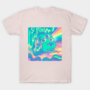 Rainbow Dog Sees All T-Shirt